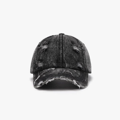 Distressed Cotton Baseball Cap for Casual Style and Comfort - Selvanelle