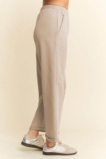 Davi & Dani Round Neck Short Sleeve Top and Pants Set Outfit - Selvanelle