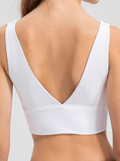 Scoop Neck Wide Strap Active Tank - Selvanelle