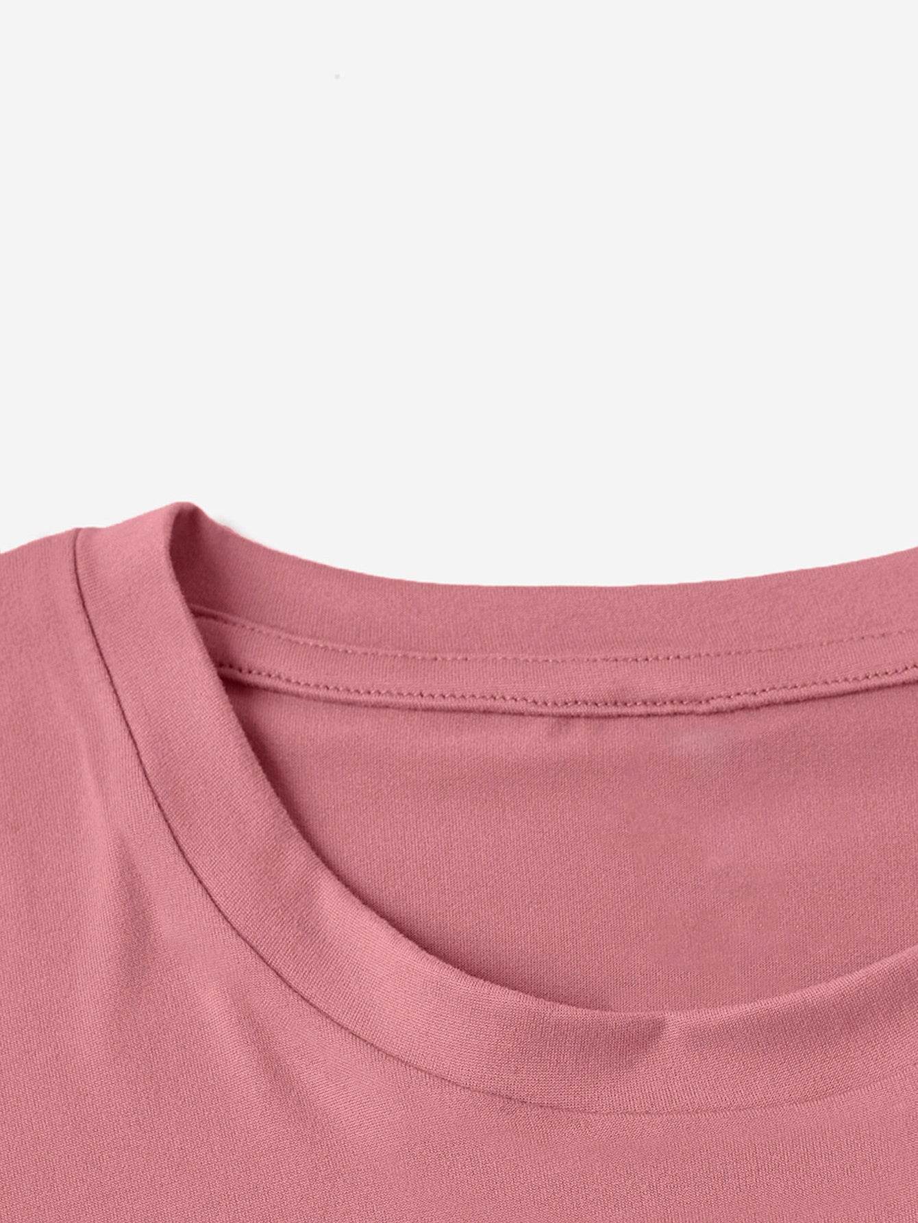 HAPPY EASTER Round Neck Short Sleeve T-Shirt - Selvanelle