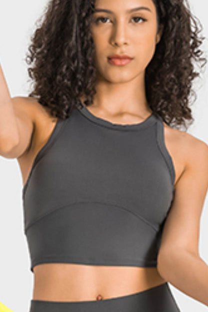 Millennia Racerback Cropped Sports Tank - Selvanelle