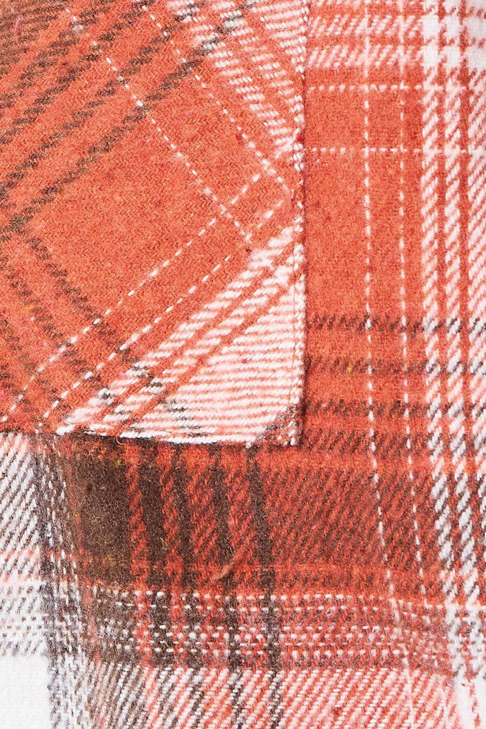 Plaid Collared Neck Long Sleeve Shirt for Stylish Outfits - Selvanelle