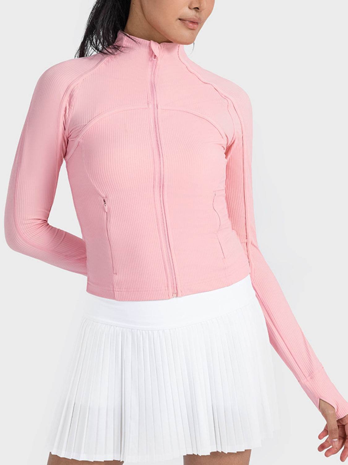 Millennia Zip-Up Long Sleeve Sports Jacket - Selvanelle