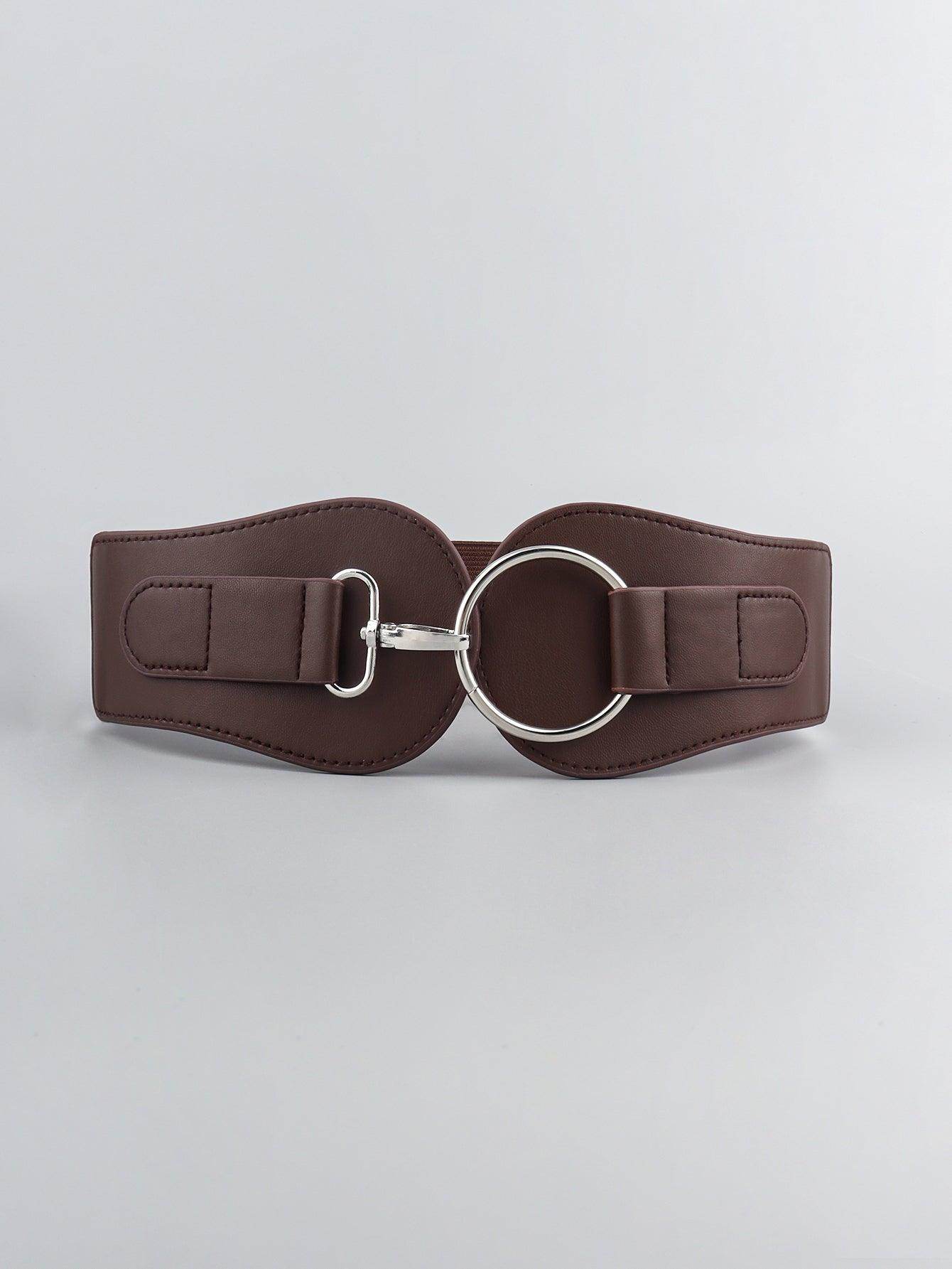 PU Elastic Wide Belt for Comfortable Fashion Fit - Selvanelle