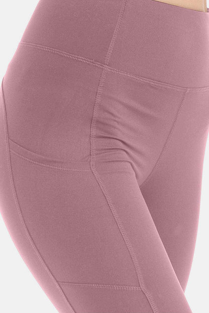 Leggings Depot Wide Waistband High Waist Leggings for Women - Selvanelle