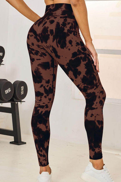 Tie-Dye High Waist Active Leggings for Comfortable Fitness - Selvanelle