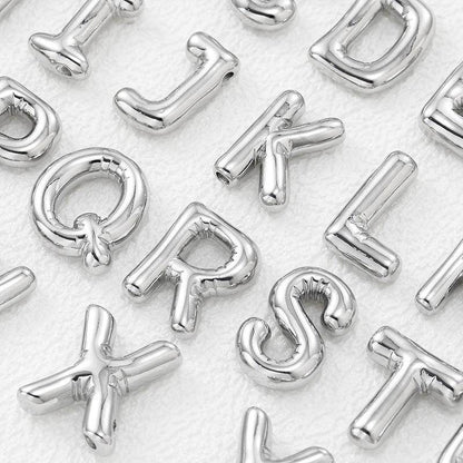 Copper Bubble Letter Pendant Necklace for Stylish Charm - Selvanelle