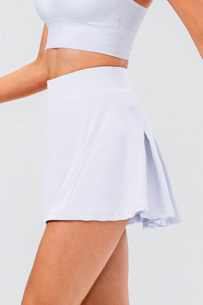 High Waist Pleated Active Skirt - Selvanelle