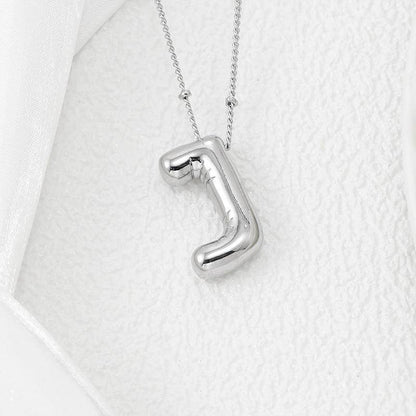 Copper Bubble Letter Pendant Necklace for Stylish Charm - Selvanelle