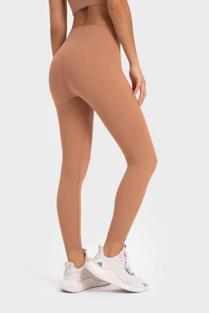 Millennia Highly Stretchy Wide Waistband Yoga Leggings - Selvanelle