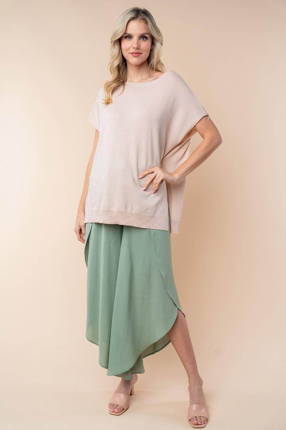 White Birch High Waisted Woven Pants for Stylish Comfort - Selvanelle