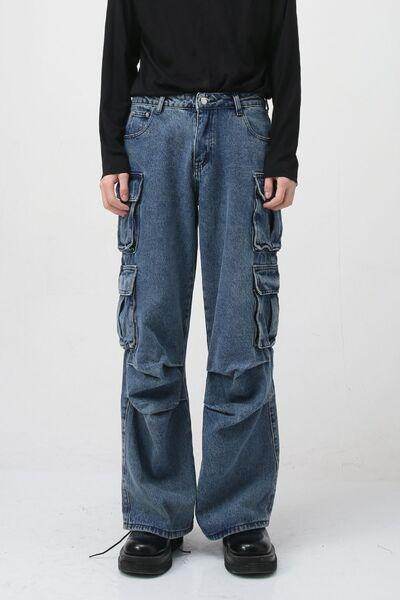 Jeans With Cargo Pockets for Style and Comfort - Selvanelle