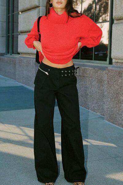 Stylish Wide Leg Jeans with Pockets for Everyday Wear - Selvanelle