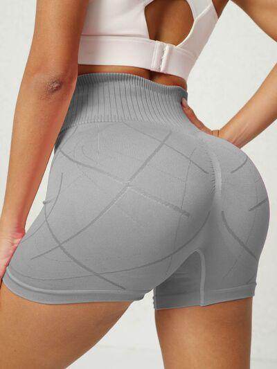High Waist Active Shorts for Women with Stretch Fabric - Selvanelle