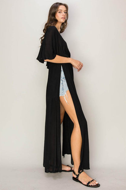 HYFVE Tie Back Maxi Split Cover Up Dress - Selvanelle