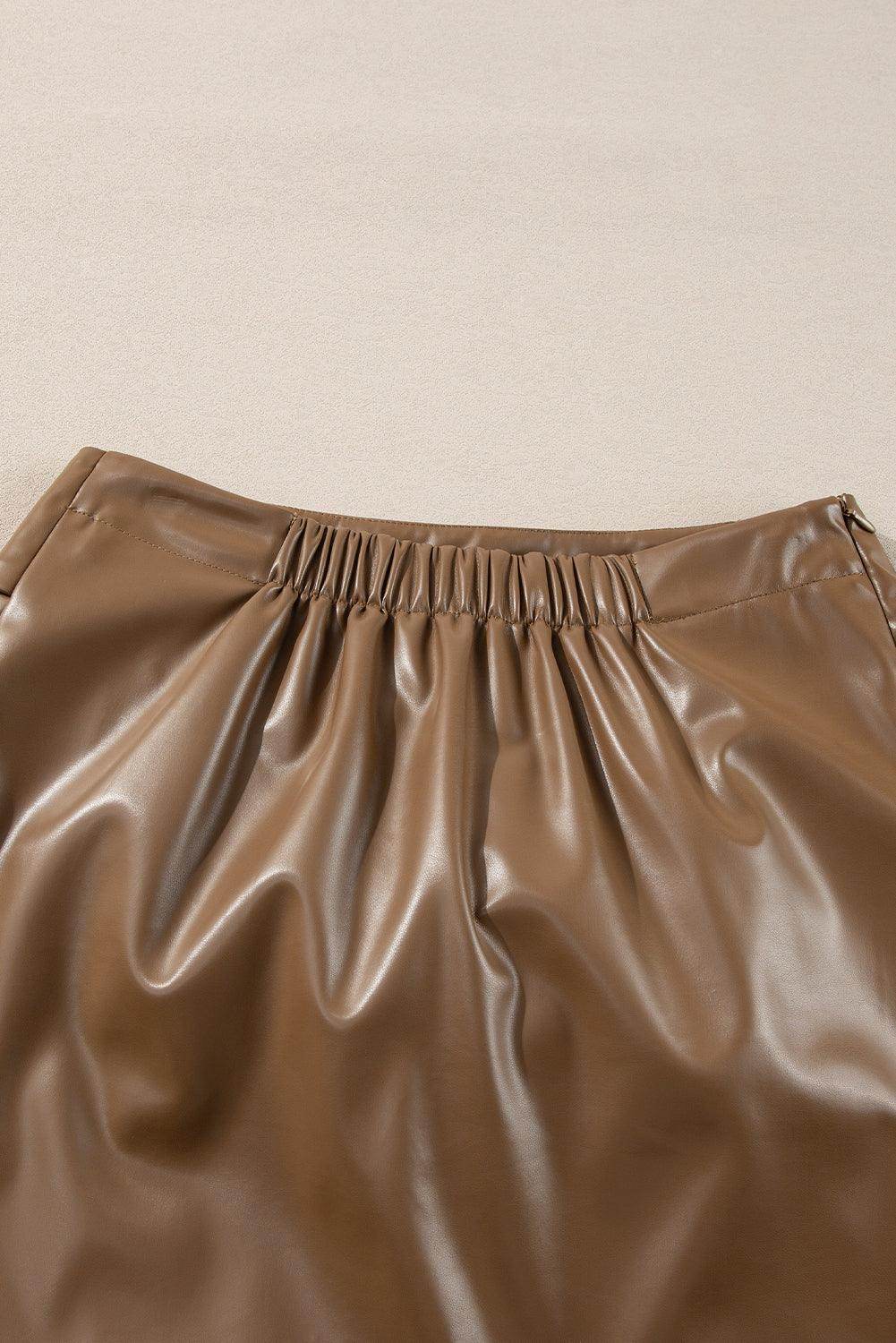 Bowknot Elastic Waist Mini Skirt for Stylish Comfort - Selvanelle