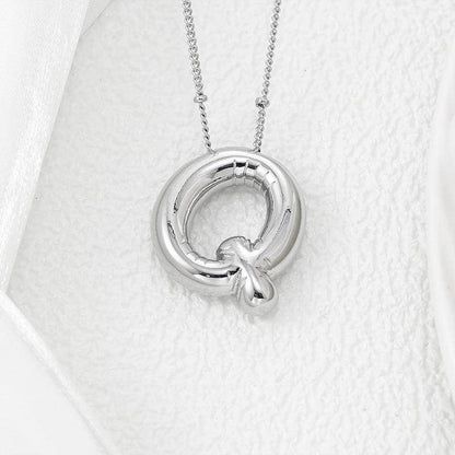 Copper Bubble Letter Pendant Necklace for Stylish Personalization - Selvanelle