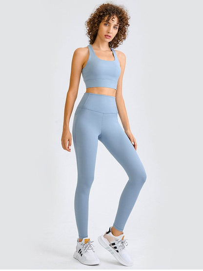Millennia Double Take Square Neck Racerback Cropped Tank - Selvanelle