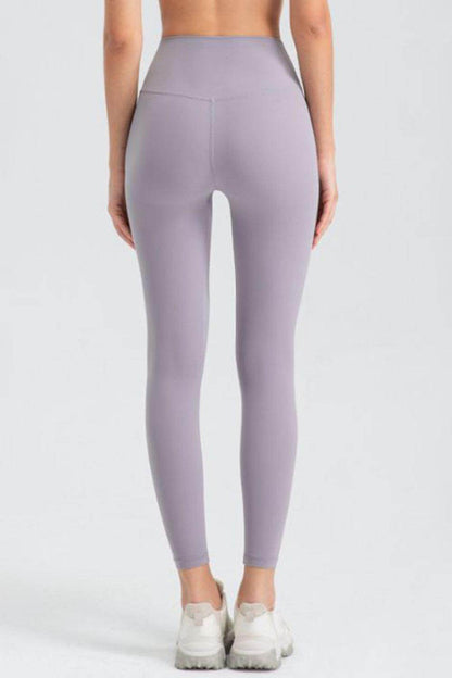 Wide Waistband Slim Fit Active Leggings for Women - Selvanelle