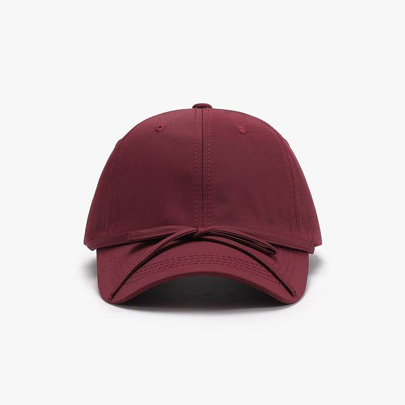 Tied Bow Cotton Baseball Cap for Stylish Summer Wear - Selvanelle