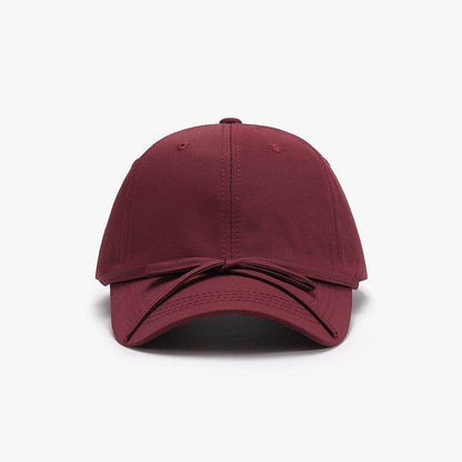Tied Bow Cotton Baseball Cap for Stylish Summer Wear - Selvanelle