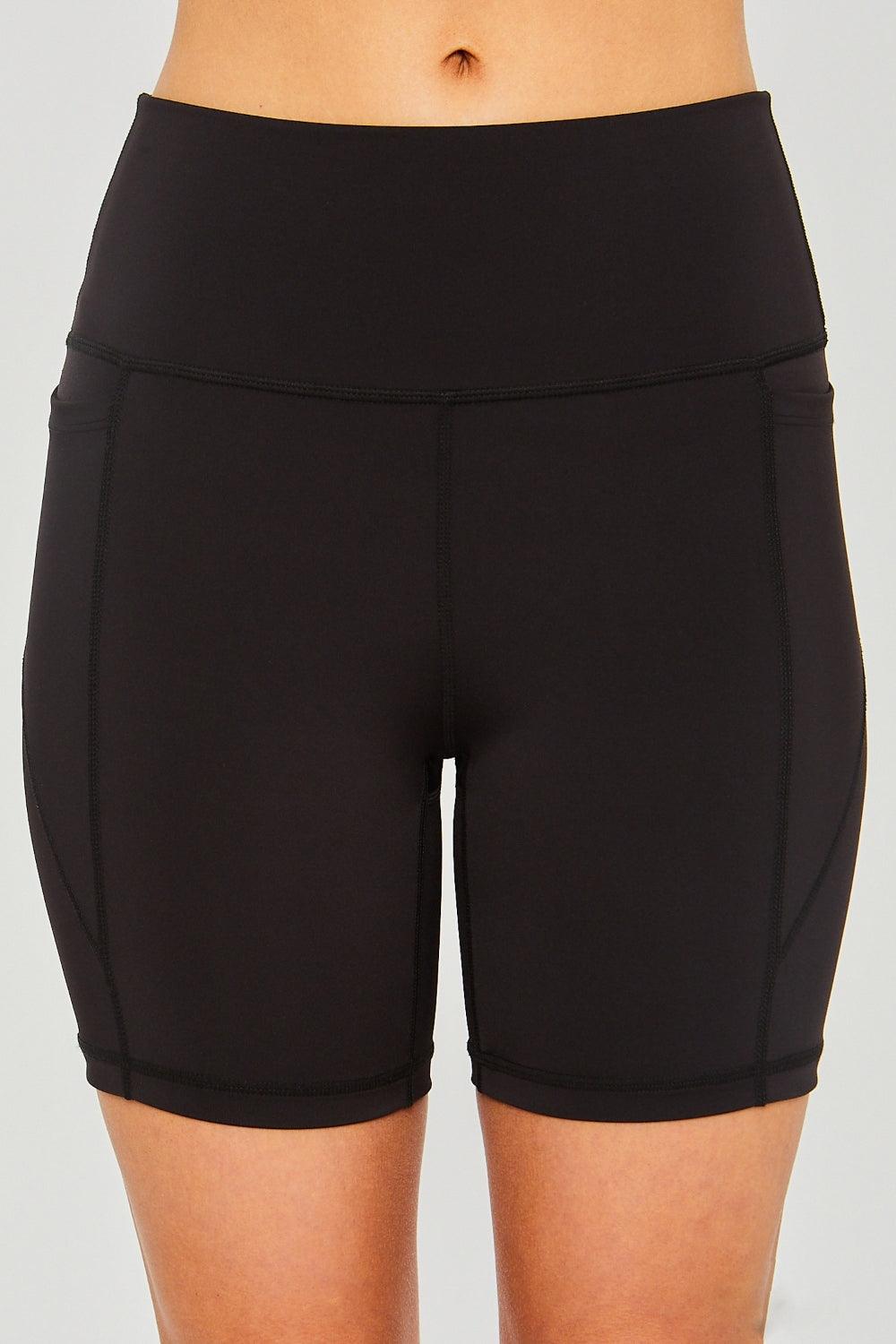 Love Tree High Waist Seam Detail Active Shorts for Women