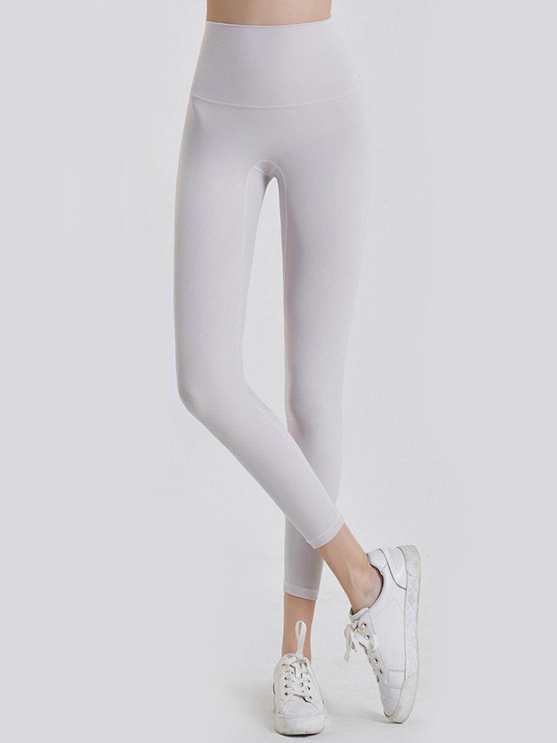 Wide Waistband Sports Leggings for Ultimate Comfort - Selvanelle
