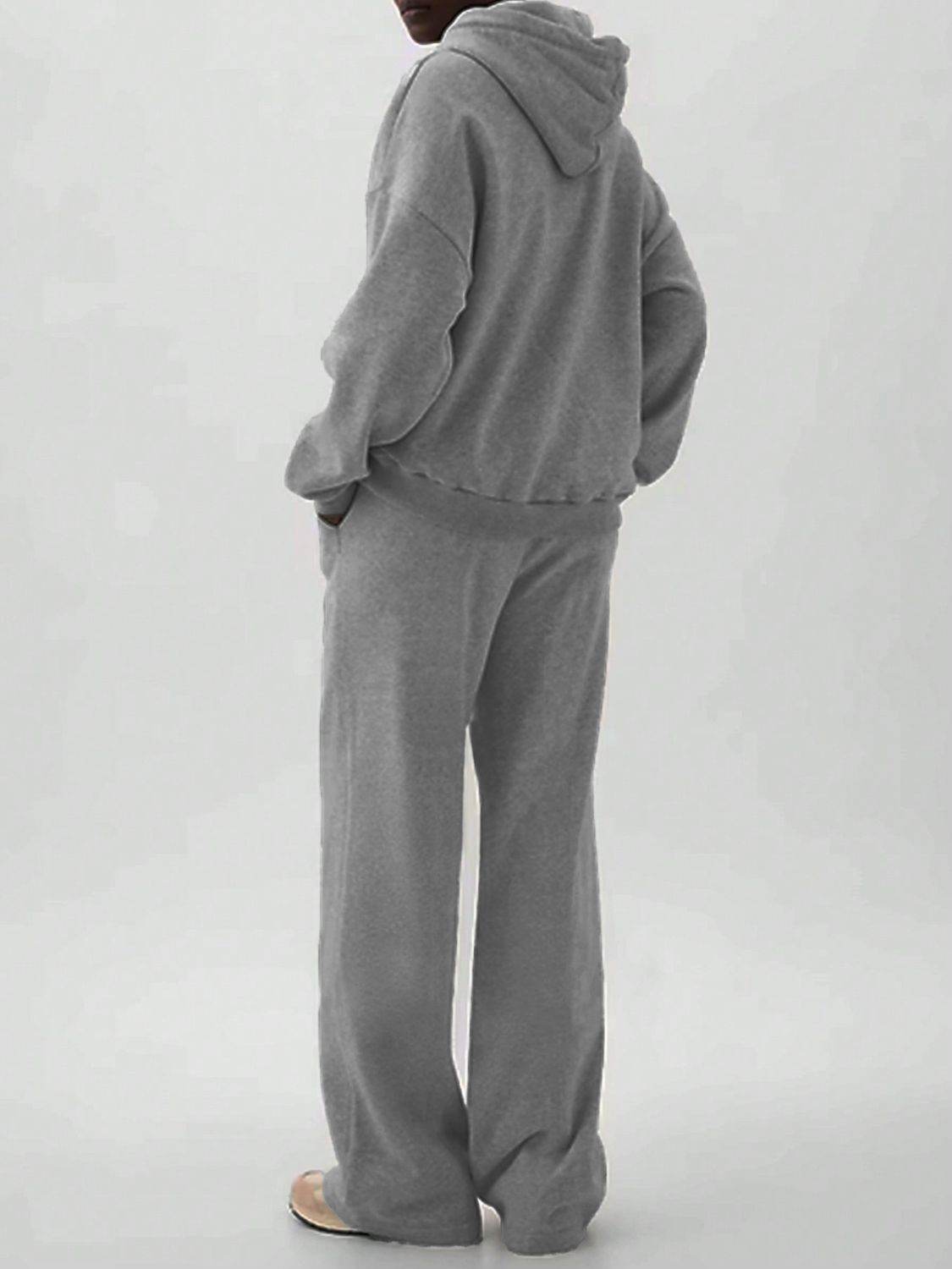 Devine Long Sleeve Hooded Jumpsuit with Pockets - Selvanelle