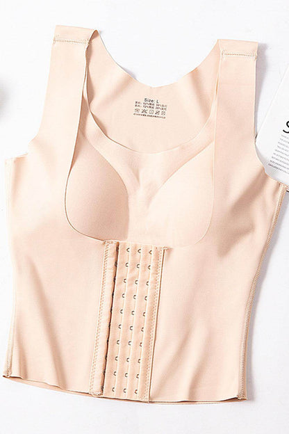 Basic Bae Scoop Neck Shapewear Tank with Removable Paddings - Selvanelle