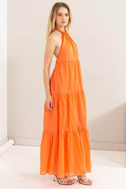 HYFVE Halter Neck Cover Up Maxi Dress - Selvanelle