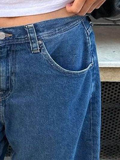 High Waist Denim Shorts with Pockets for Women Stylish - Selvanelle