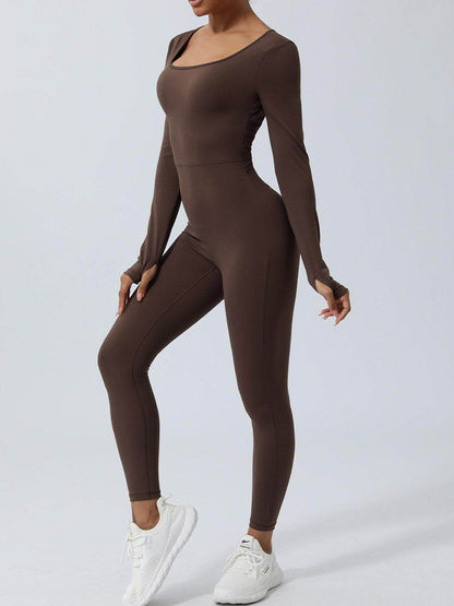 Twisted Backless Long Sleeve Jumpsuit for Women Fashion - Selvanelle