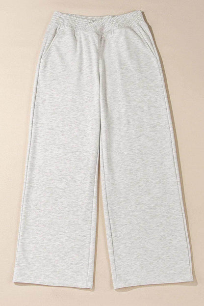 Elastic Waist Active Pants with Pockets for Women - Selvanelle