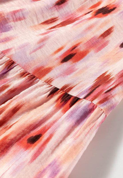 Tiered Printed Elastic Waist Skirt for Women in Various Sizes - Selvanelle