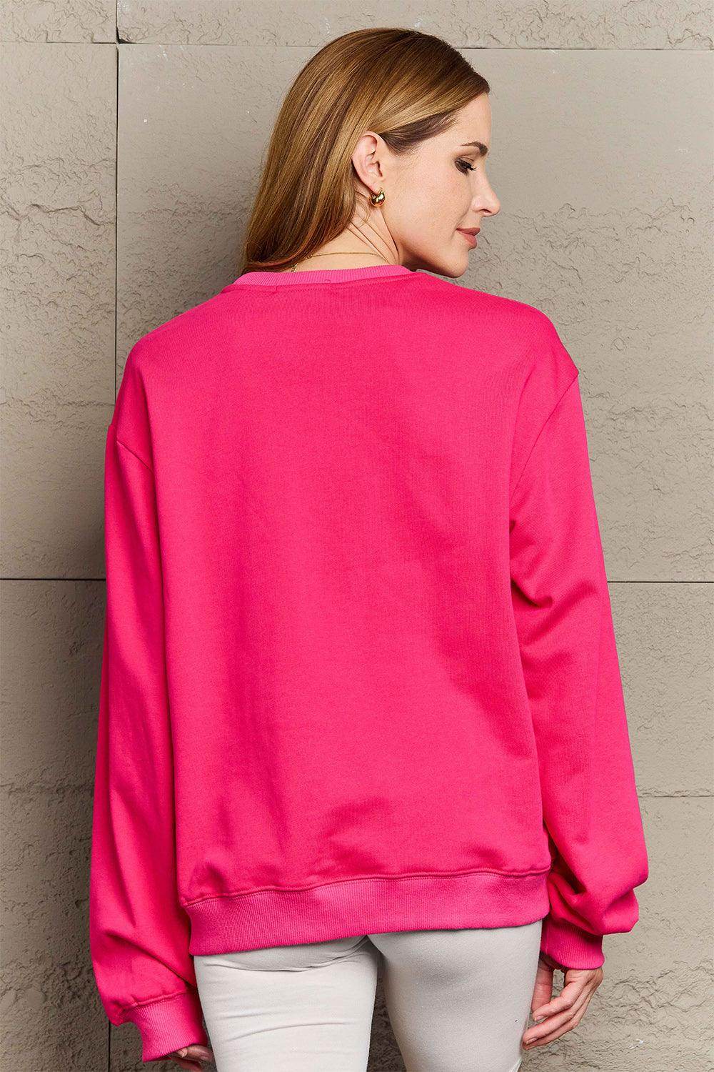 Simply Love Full Size MAMA CLAUS Round Neck Sweatshirt - Selvanelle