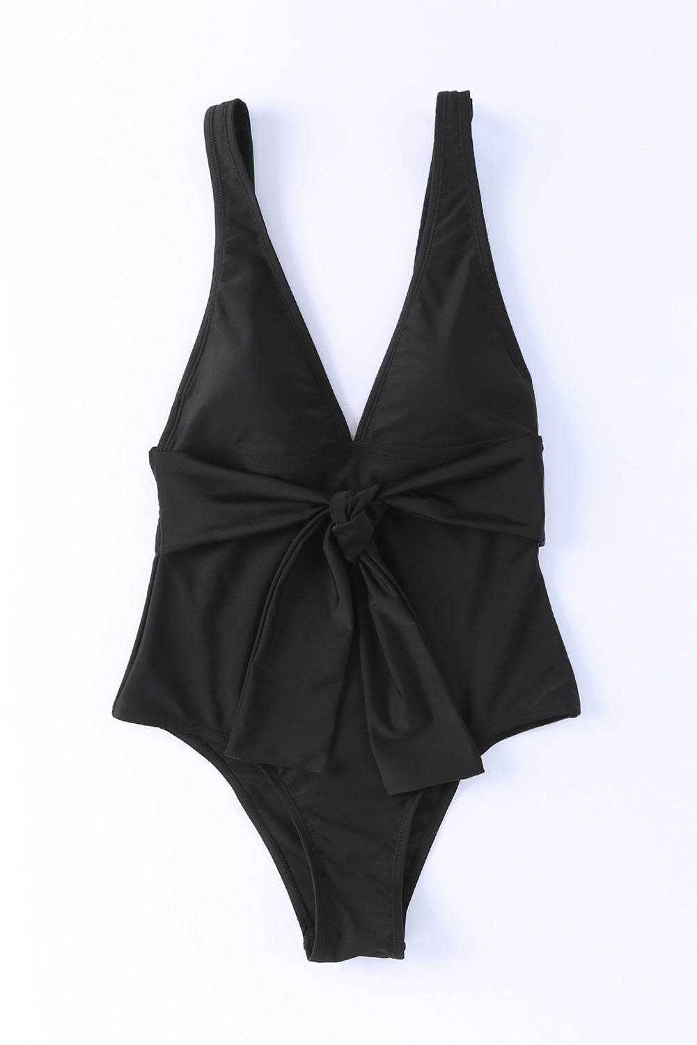 Plunge Wide Strap One-Piece Swimwear - Selvanelle