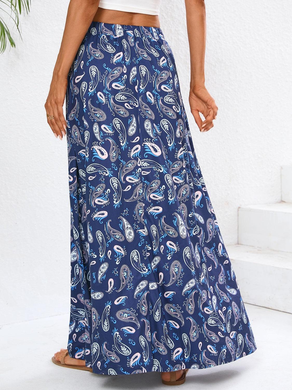 Stylish Printed Maxi Skirt for Effortless Summer Fashion