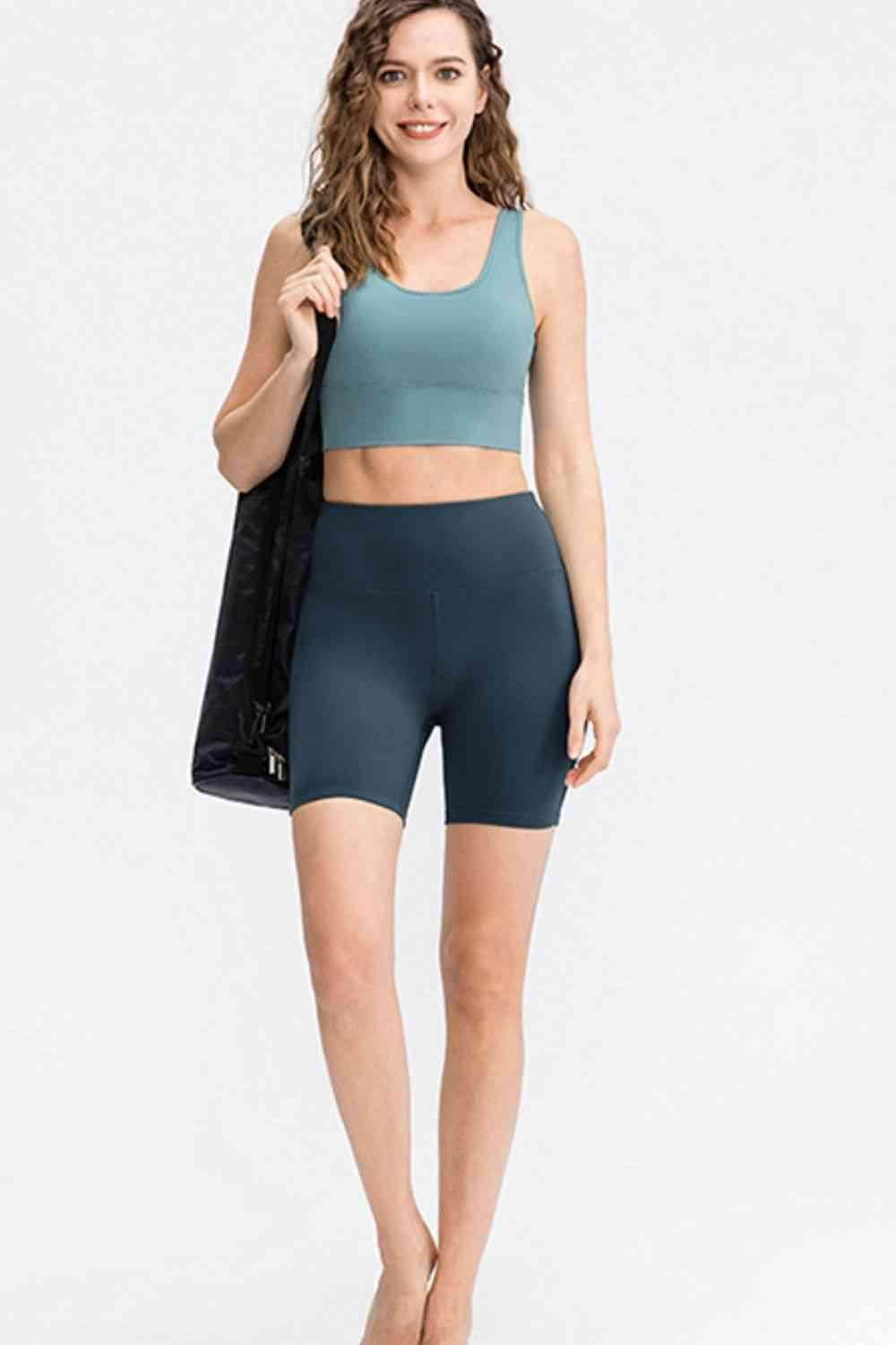 Wide Waistband Sports Shorts for Active Lifestyle Wear - Selvanelle