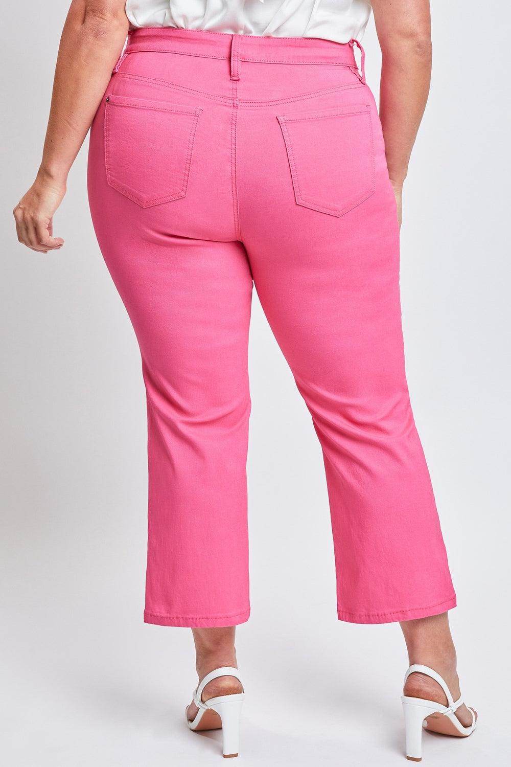 YMI Jeanswear Full Size Mid-Rise Hyperstretch Cropped Pants - Selvanelle