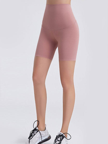 Wide Waistband Sports Shorts - Selvanelle