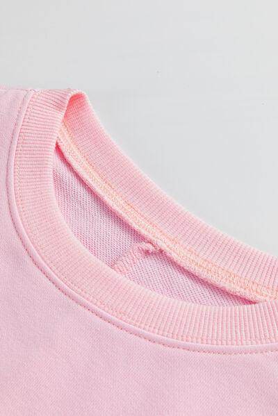 Peace Patch Round Neck Long Sleeve Top for Women Fashion - Selvanelle