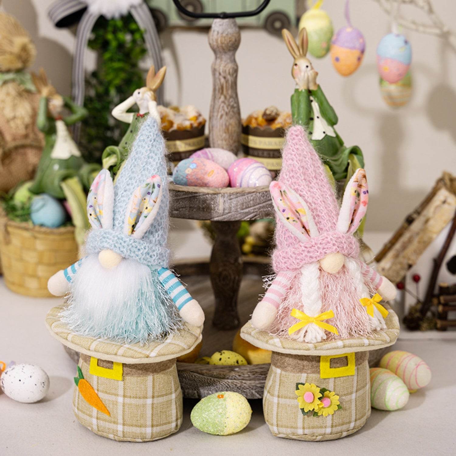Easter Faceless Doll with Rabbit Ears - Selvanelle