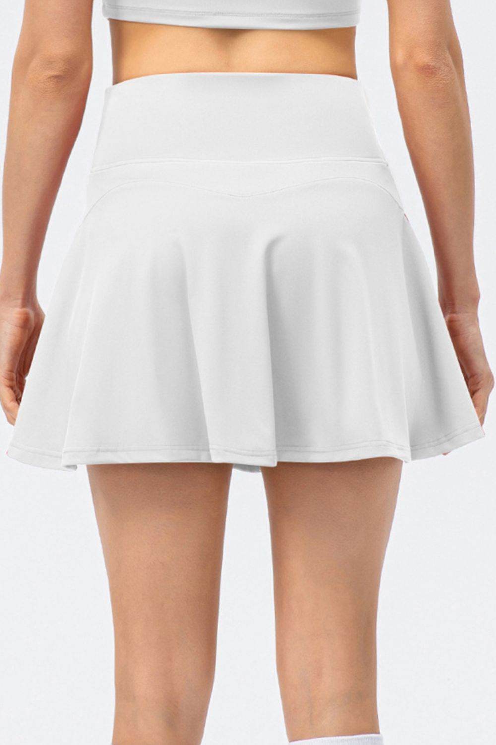 High Waist Wide Waistband Active Skirt - Selvanelle