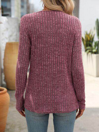 Mandy Square Neck Long Sleeve T-Shirt for Women Fashion - Selvanelle