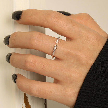 Zircon 925 Sterling Silver Ring for Elegant Style and Shine - Selvanelle