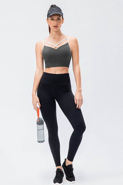 Wide Waistband Slim Fit Active Leggings - Selvanelle