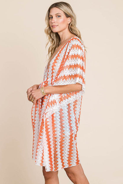 Cotton Bleu by Nu Label Multi Crochet Lace Cover Up - Selvanelle