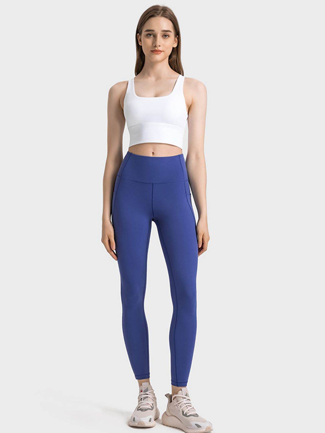 Millennia Scoop Neck Crisscross Straps Sports Bra - Selvanelle