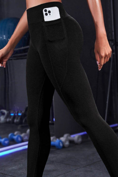 Wide Waistband Sports Leggings - Selvanelle