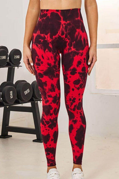 Tie-Dye High Waist Active Leggings for Comfortable Fitness - Selvanelle